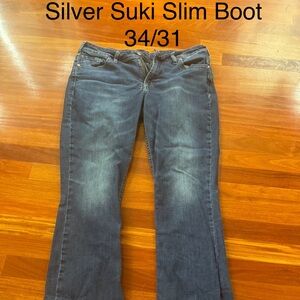 Silver Suki Slim Bootcut Jeans